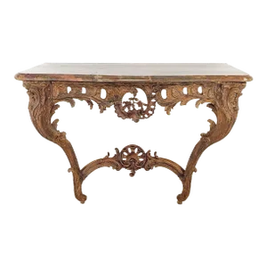 French Oak Régence Period Marble Topped Console, Early 18th Century. Restored