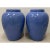 Pair of Cornflower Blue Oil Storage Jars C.1930 Dimensions 8" diameter at the base x 14" diameter at the body 8" across at...