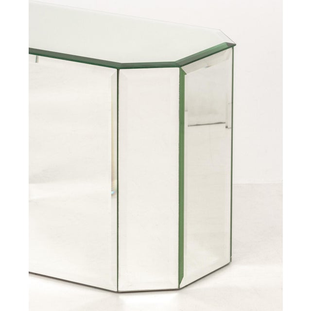 Modern Modern Mirrored Pedestal Tables, 4 For Sale - Image 3 of 5