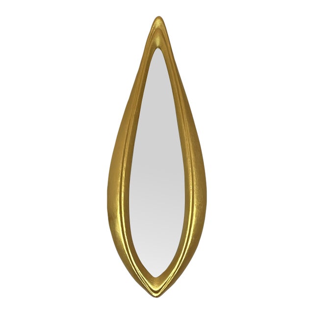 Mirror No. 2 — Sculptural Wall Object, Gold, Made to Order For Sale