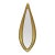 Studio Delmar No. 2 — Sculptural Wall Mirror, Gold, Made to Order For Sale