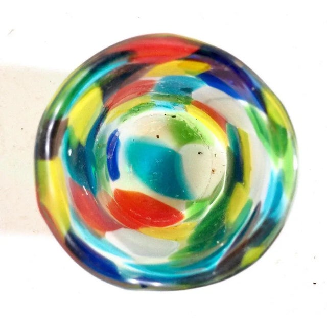 Italian vase in several colors, circa 1920 - 30 H. 23 Dia. 14 cm H. 9 Dia. 5.5 in