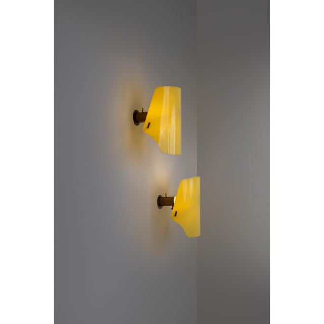 Wall Sconces by Gino Sarfatti for Arteluce, 1954, Set of 2 For Sale - Image 9 of 12