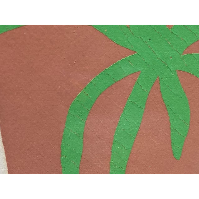 Wood 2008 Original Lithograph Limited Edition Botanical Print "Airplane and Stripes" Signed Frink #83/110 For Sale - Image 7 of 13