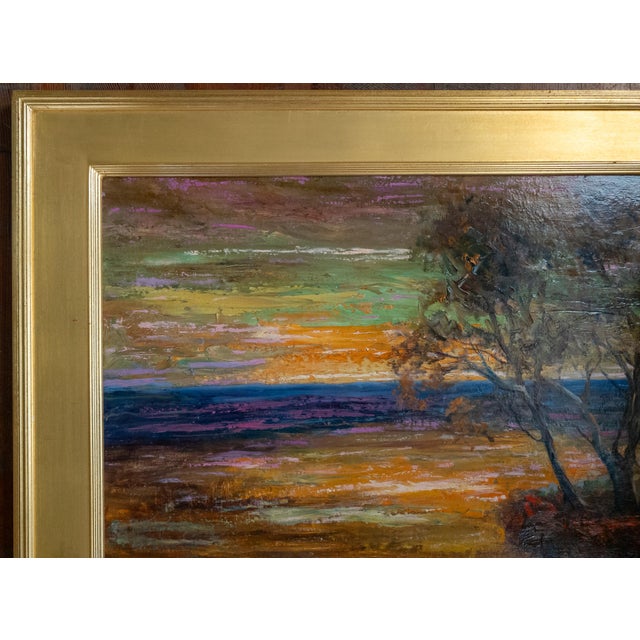 American Mid-Century American Impressionist Landscape Painting of Mexico Coast by Walter Bailey For Sale - Image 3 of 15