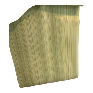 Clarence House Green Striped Wallpaper Brand New For Sale