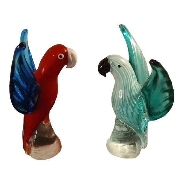 1990s Art Glass Soaring Toucan Sculptures For Sale