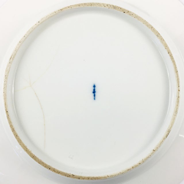 Ceramic Antique Decorative Plate Hand Painted Porcelain From Kpm Berlin, Germany, 1800s For Sale - Image 7 of 8