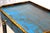 Late 20th Century Spanish Revival Console Table | Hand-Painted Distressed Blue Accent Table | Barley Twist Legs | Two Drawer Sofa Table For Sale - Image 9 of 16