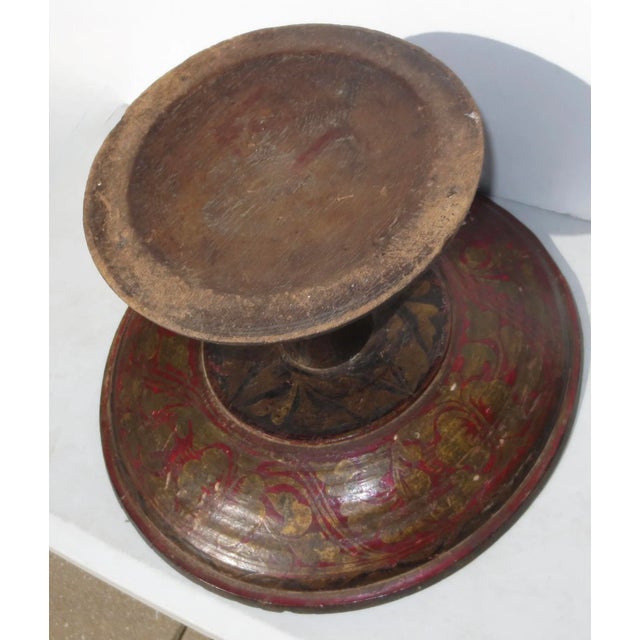 Wood and Lacquer Table Plateau From Indonesia For Sale - Image 9 of 10