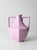 Shabby Chic Vintage Lavender Postmodern Double Handle Ceramic Vase For Sale - Image 3 of 14