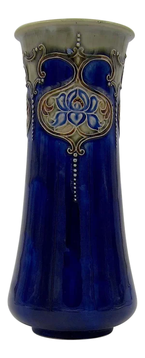 Early 20th Century Doulton Art Nouveau Vase Decorated by E. Violet Hayward