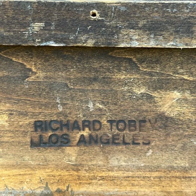 Vintage Carved Frame by Fine California Frame Maker Richard Tobey For Sale - Image 11 of 11