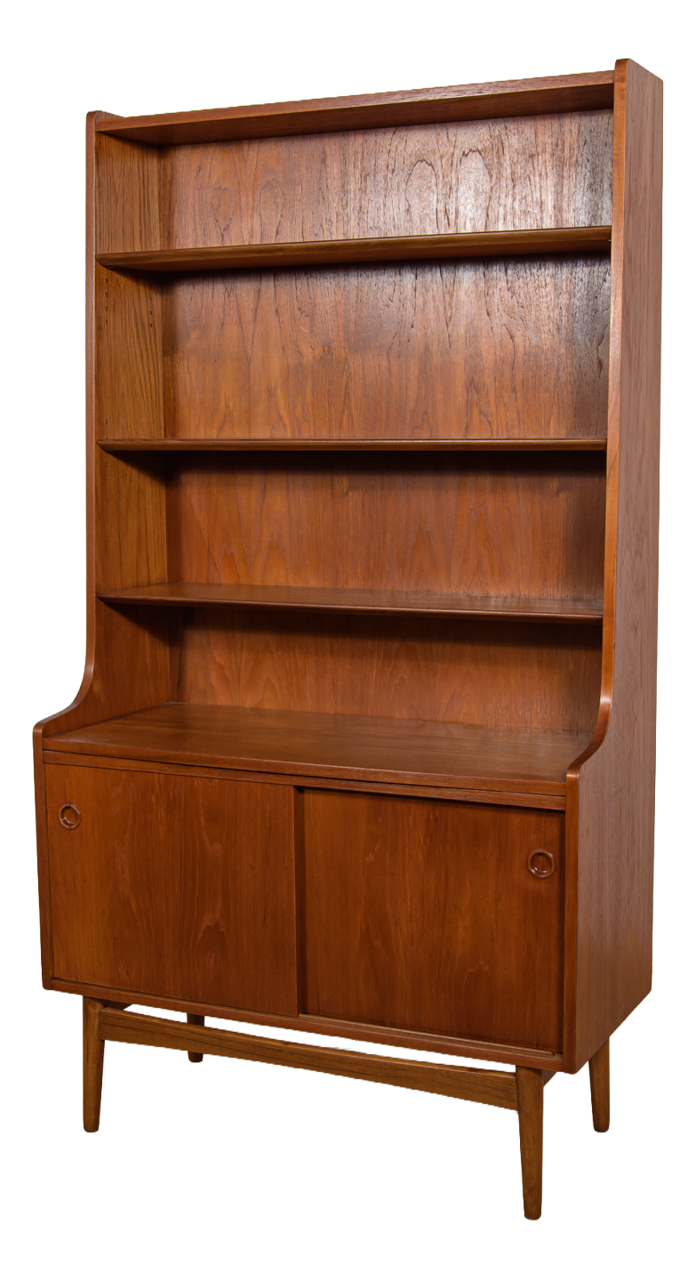 Mid-Century Modern Teak Shelf by Johannes Sorth for Bornholm