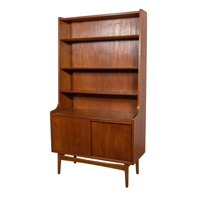 Mid-Century Modern Teak Shelf by Johannes Sorth for Bornholm, 1960s For Sale