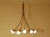Mid-Century Modern Italian Brass Chandelier For Sale - Image 3 of 5