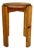 Vintage Fir Wood Stool with Fins, 1970s For Sale