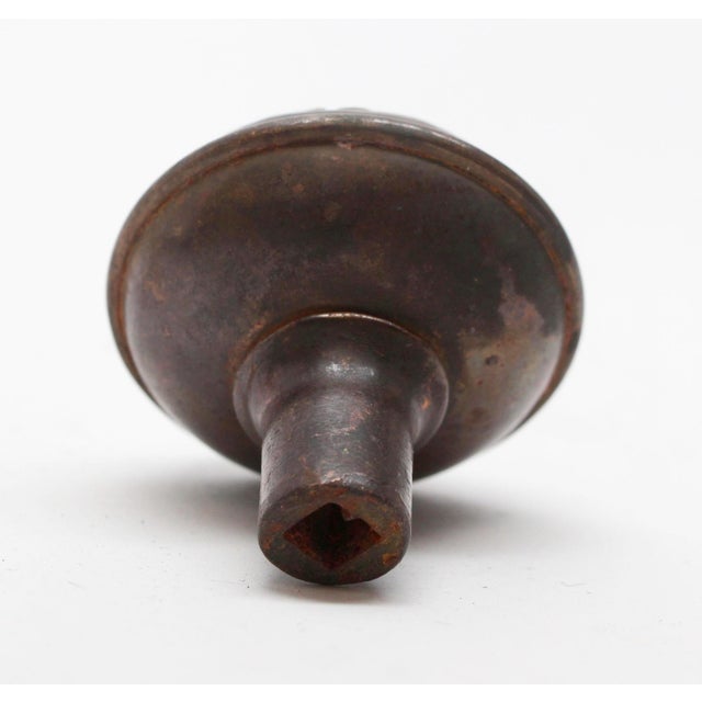 Antique Penn Cast Iron Magnolia Door Knob For Sale - Image 4 of 4