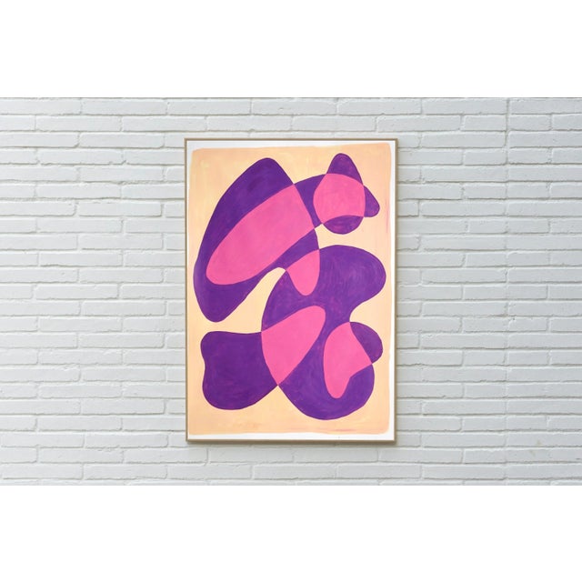 2020s 2021 "Translucent Purple Bubbles" Abstract Acrylic Painting by Ryan Rivadeneyra For Sale - Image 5 of 8