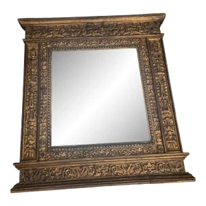 19th Century French Carved Giltwood Rococo Style Mirror