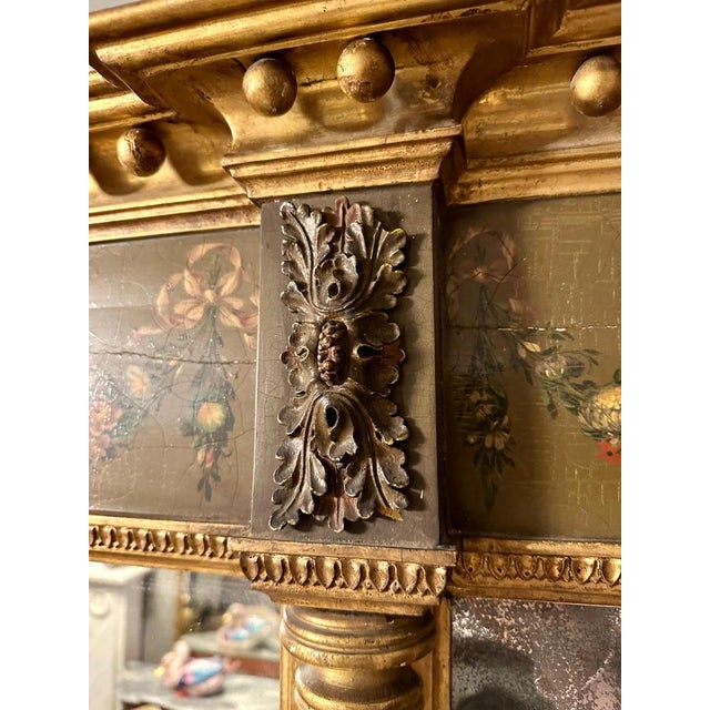 Antique George III Gold Gilt Overmantle Mirror, 1790 For Sale - Image 6 of 17