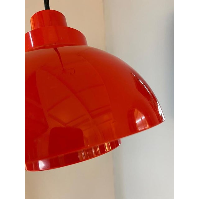 Red Hanging Lamp by K. Kewo for Nordisk Solar For Sale - Image 8 of 11