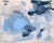 "Echoes Along the Waterline" Large Contemporary Blue Abstract Painting in Cerulean, Slate and Navy by Stacey Warnix For Sale - Image 4 of 10