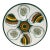 Mid-Century French Faience Oyster Plate Quimper For Sale