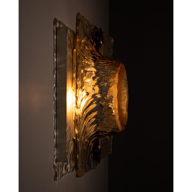 Large Wall Lamp by Toni Zuccheri for Venini, Italy, 1960 For Sale - Image 9 of 13