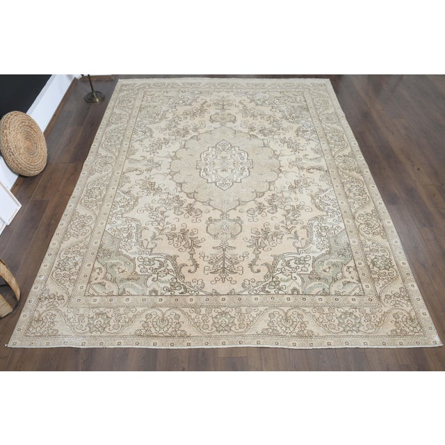 Vintage Persian Hand-Knotted area rug is a semi-antique vintage area rug. The '70s Eastern region of Anatolian's unique...