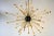 1950s Italian Minimalist Sputnik Chandelier in Black, Gold & Murano Glass in the Style of Stilnovo, 1950s For Sale - Image 5 of 13