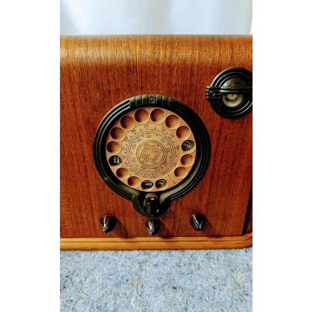 Vintage Montgomery Ward Airline Table Tube Radio 1938 For Sale - Image 4 of 7