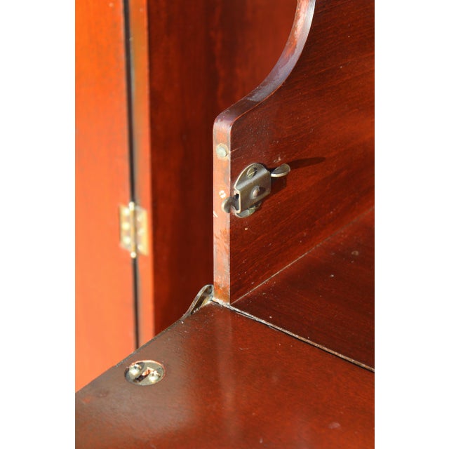 Mid-20th Century Maddox Mahogany Breakfront Cabinet With Butler’s Secretary Desk For Sale - Image 11 of 18