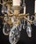 Late 20th Century Antique French Brass & Crystal Chandelier For Sale - Image 5 of 10