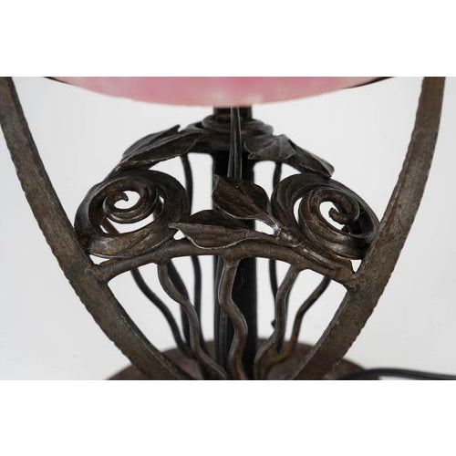 Art Deco Table Lamp from Muller Frères Luneville, 1925 For Sale - Image 6 of 8