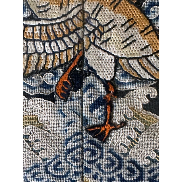 Blue Antique Chinese Kesi Fourth Rank Badges Qing Dynasty For Sale - Image 8 of 12