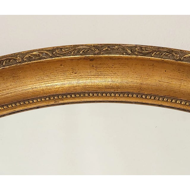 1950s Vintage Oval Mirror, France Circa 1950 For Sale - Image 5 of 5