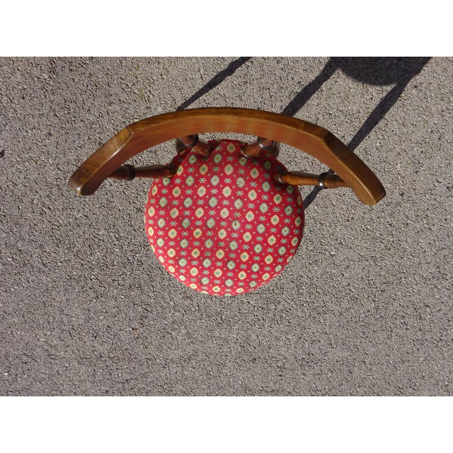 Wood and Fabric Chairs, Set of 2 For Sale - Image 9 of 18