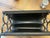 1960s Vintage Hand-Painted Floral Tôleware Magazine Rack With Reticulated Trim For Sale - Image 5 of 9