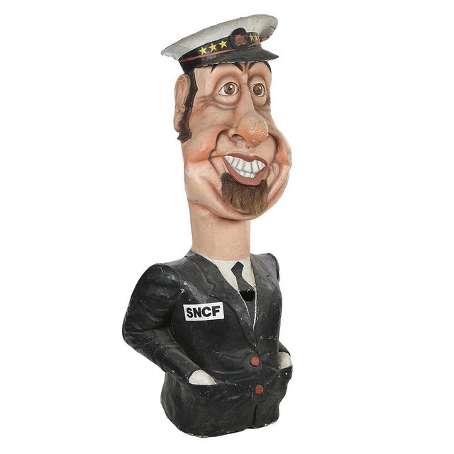 Paper Large SNCF Fairground Papier-Mâché For Sale - Image 7 of 7