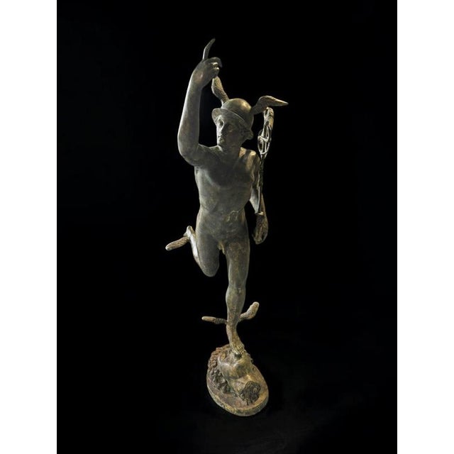 Metal Large Sculpture of Mercury, 1950 For Sale - Image 7 of 18