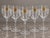 Vintage Lead Crystal Wine Glasses with Floral Etching, France, 1980s, Set of 5, in Flawless conditions. Designed 1980 to 1989