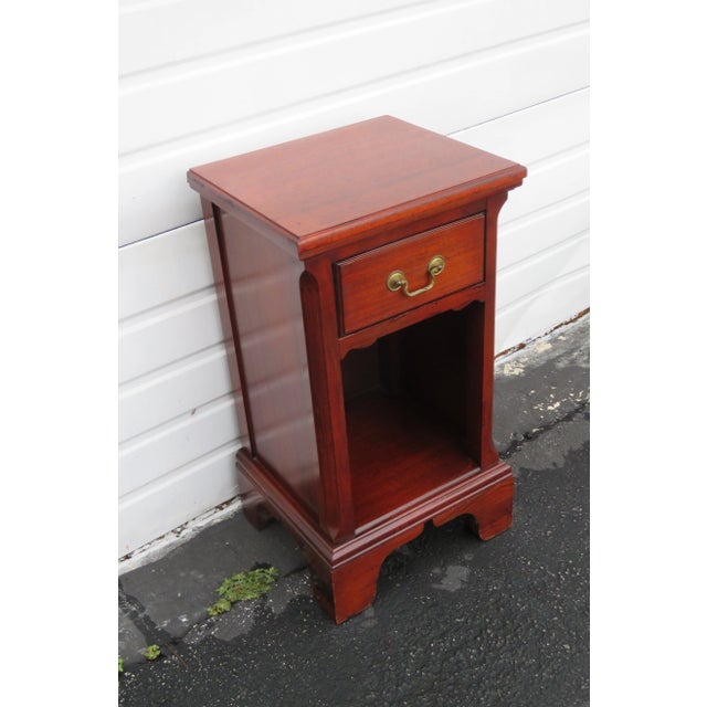 Mahogany Tall Nightstand Side End Table For Sale In Miami - Image 6 of 13