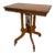 Antique Victorian Carved Quarter Sawn Oak Parlor Table on Casters, Eastlake Style For Sale