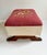 Vintage Large Floral Needlepoint Footstool Ottoman With Wood and Brass Clawfeet For Sale In Cleveland - Image 6 of 12