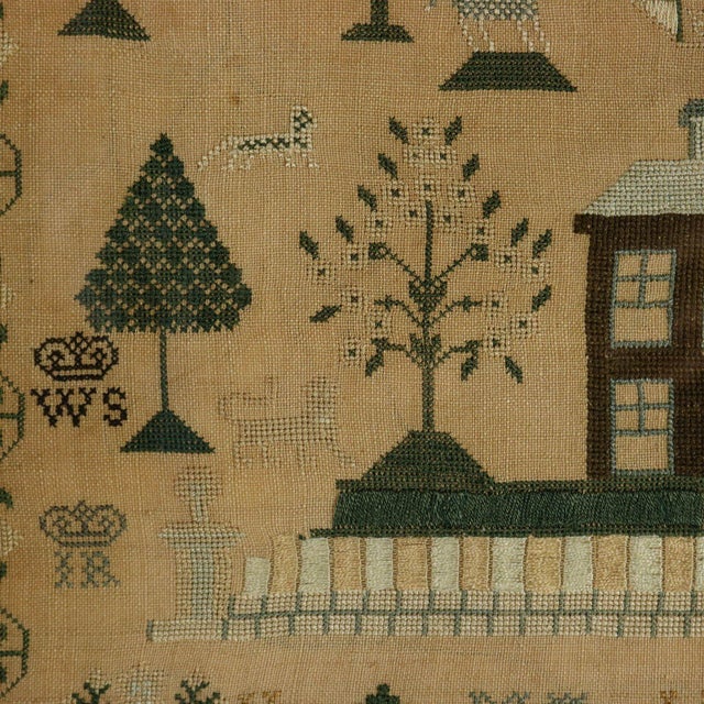 Antique Scottish Sampler, c.1840, by Helen Smith For Sale - Image 10 of 18