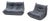 Togo Set in Grey Leather by Michel Ducaroy for Ligne Roset, 1990s, Set of 2 For Sale