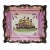 Antique 19th Century English Staffordshire Pink Luster Wall Plaque or Tray Great Eastern Steam Ship For Sale