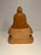 1980s Vintage Japanese Nichiren Shonin Buddhist Monk Hand Carved Wooden Statue For Sale - Image 5 of 9