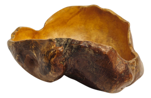 Mid-Century Modern Scandinavian Hand-Carved Birch Burl Bowl, 1950s